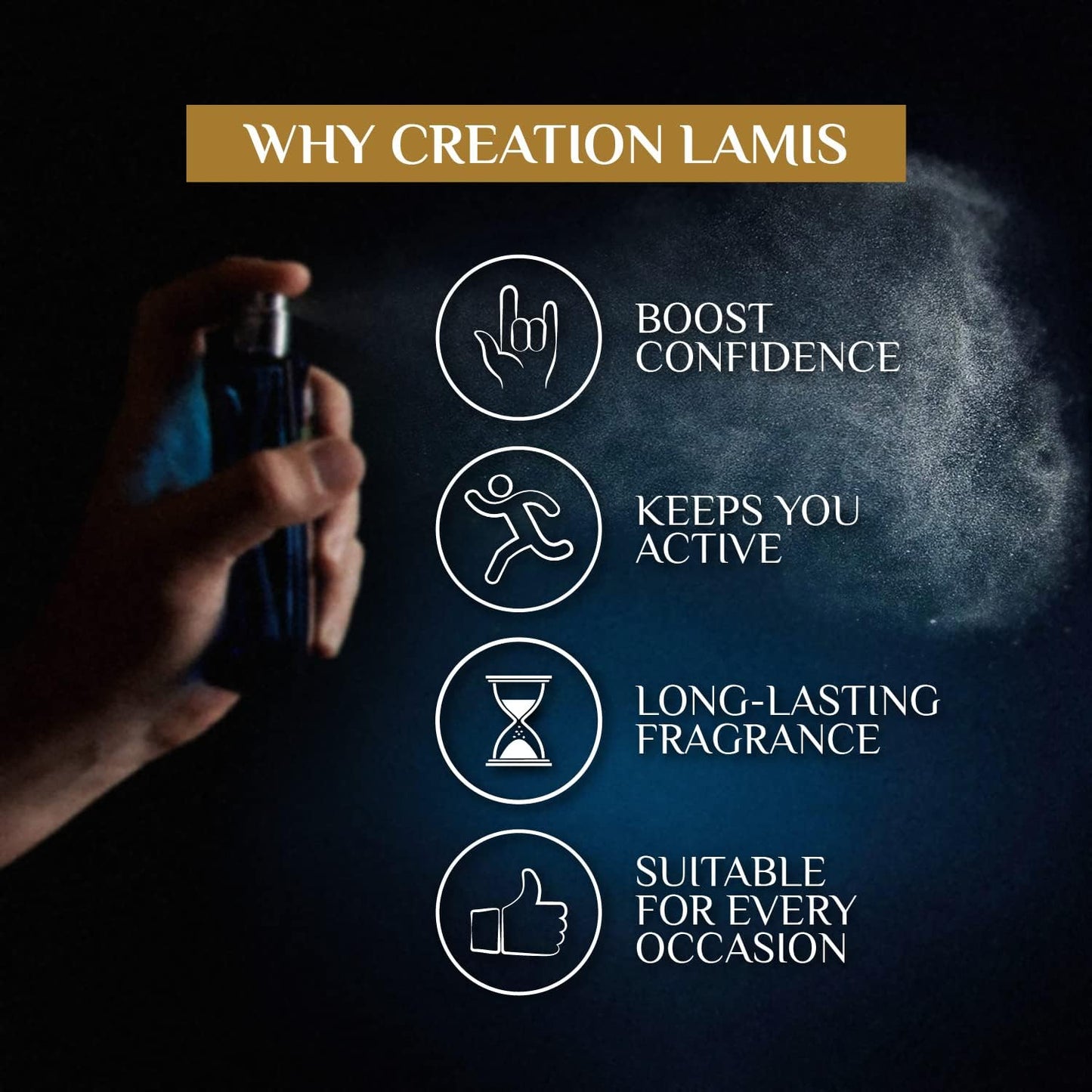 Creation Lamis Azure Mist Deluxe for Men - Eau de Toilette, 100ml