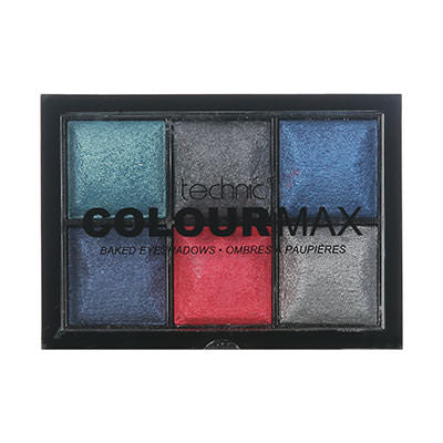 Technic Colour Max 6 Shades Baked Eyeshadows Palette - Boogie Nights