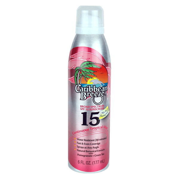 Caribbean Breeze Spf 15 Continuous Tropical Mist Sunscreen 6-oz.