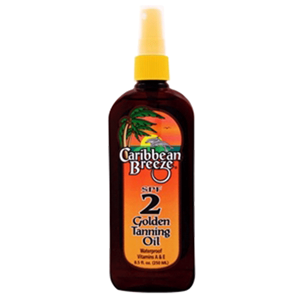 Caribbean Breeze Spf 2 Gloden Tanning Oil