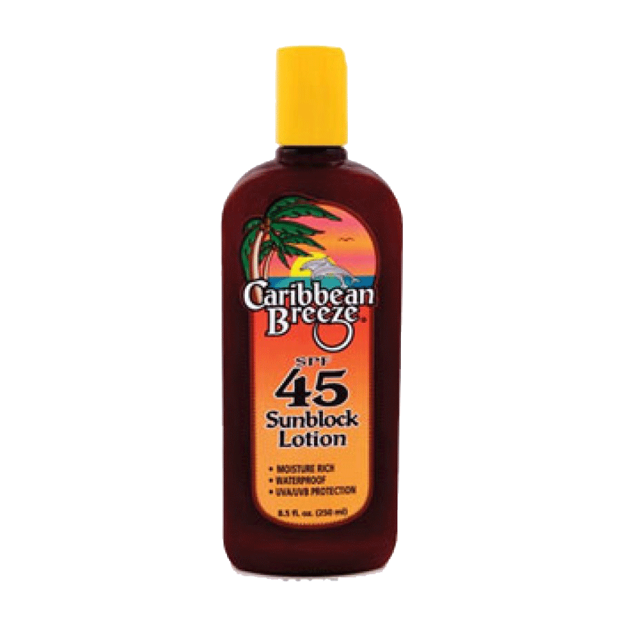 Caribbean Breeze Spf 45 Sunblock Lotion 8.5 oz.