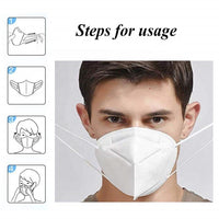 KN95 Face Mask Surgical Disposable Mouth Guard Cover Face Masks Respiration U.K.