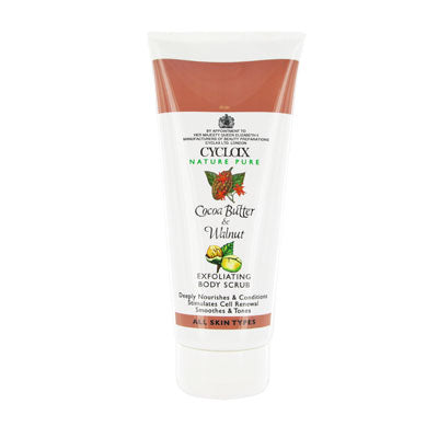 Cyclax Nature Pure Cocoa Butter & Walnut Exfoliating Body Scrub 200ml
