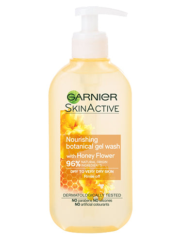 Garnier Natural Honey Flower Gel Wash Dry Skin 200ml