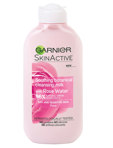 Garnier Natural Rose Cleansing Milk Sensitive Skin 200ml