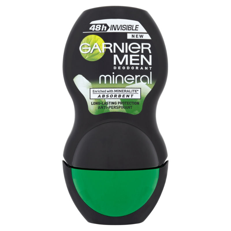 Garnier Men Mineral Anti-Perspirant 48 hour Invisible Roll on Deodorant 50ml