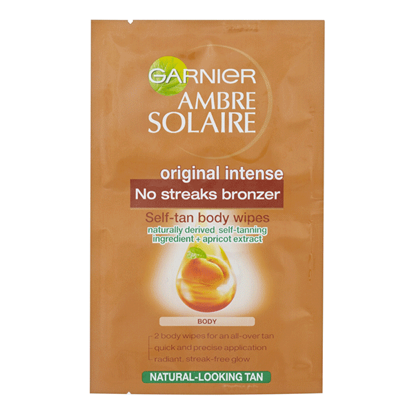 Garnier Ambre Solaire Bronzer Self-Tan Body Wipes 2 X 5.6ml