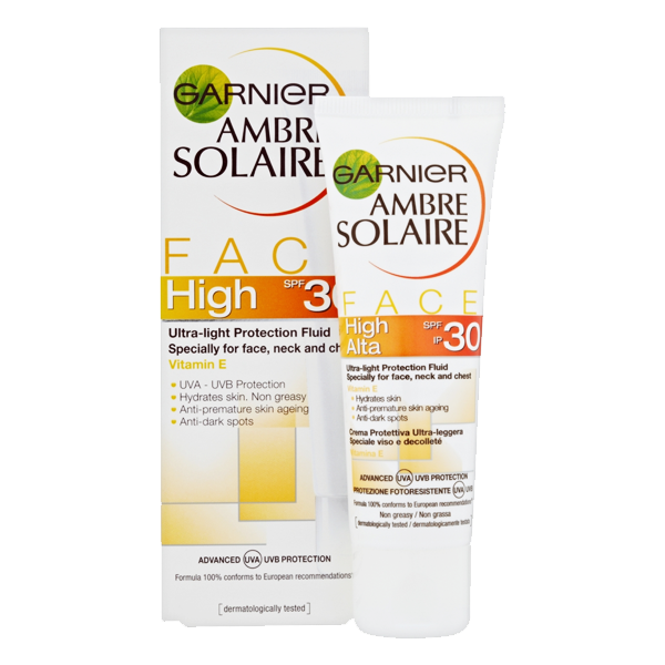 Ambre Solaire Face Protection Fluid SPF30 50ml