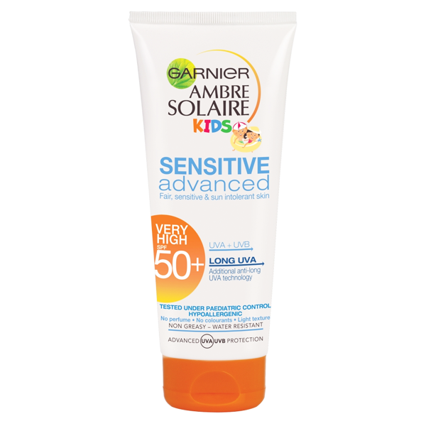 Garnier Ambre Solaire Sensitive Advanced Kids Very High SPF50+ Protection Lotion 200ml