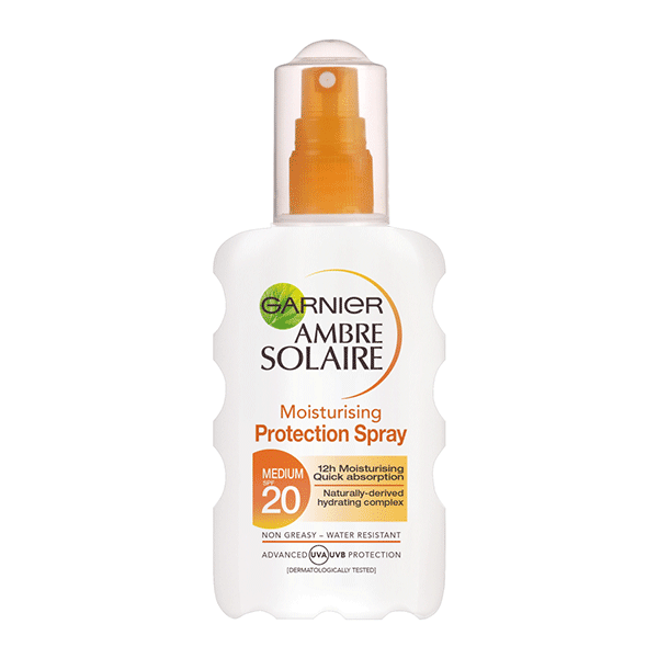 Garnier Ambre Solaire Protection Spray 12H Moisturisation Medium SPF20 200ml