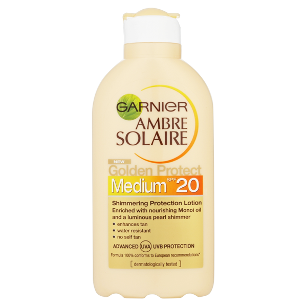 Garnier Ambre Solaire Shimmer Protect Lotion SPF20 200ml