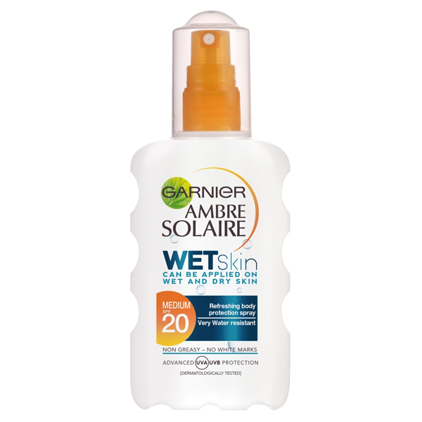 Garnier Ambre Solaire Wet Skin Protection SPF20 200ml