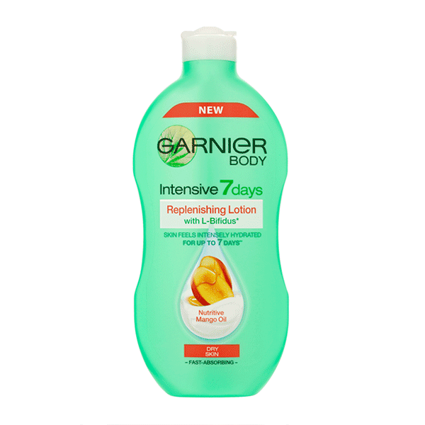 Garnier Body Intensive 7days Replenishing Lotion Nutritive Mango Oil Dry Skin 400ml