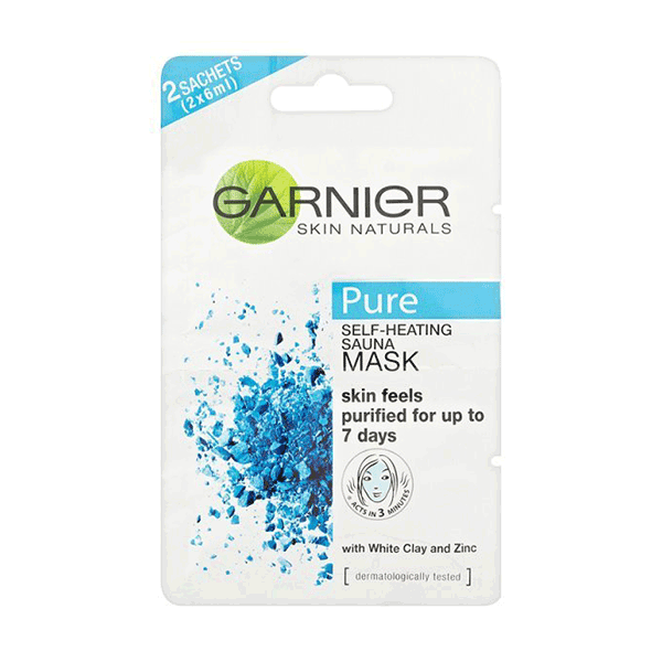 Garnier Skin Naturals Pure Self-Heating Sauna Mask 2x6ml