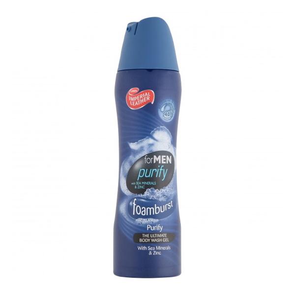 Imperial Leather Foamburst Purify Body Was Gel For Men With Sea Minerals & Zinc 200ml