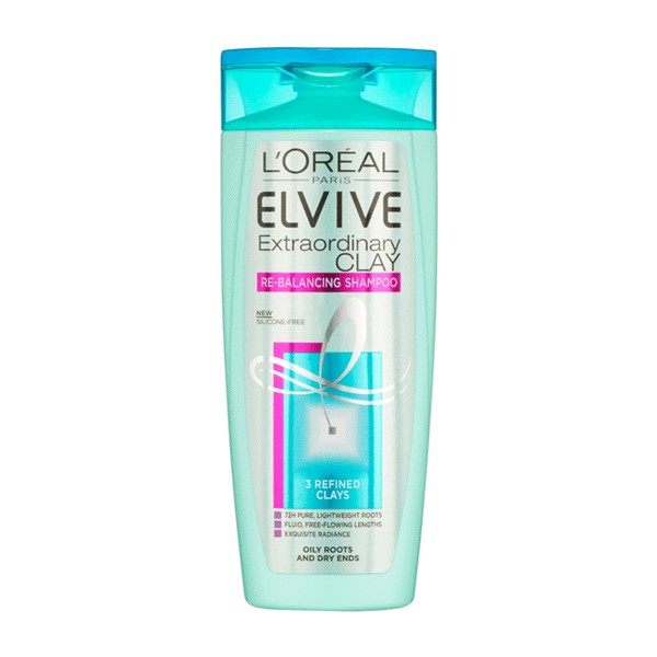 L'Oreal Elvive Extraordinary Clay Re-Balancing Shampoo 250ml