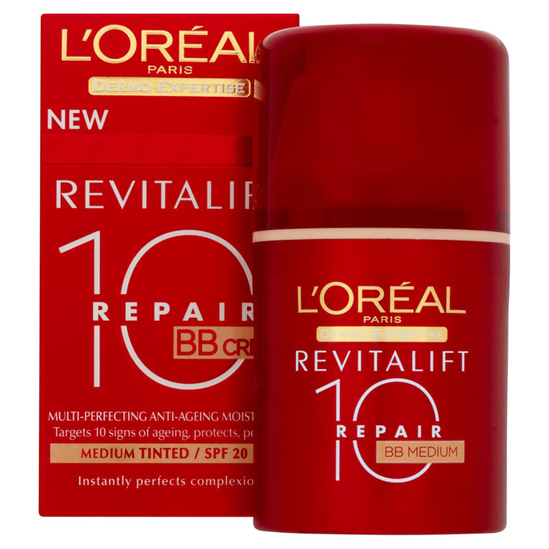 L'Oreal Paris Dermo-Expertise Revitalift Repair 10 BB Cream Medium with ...