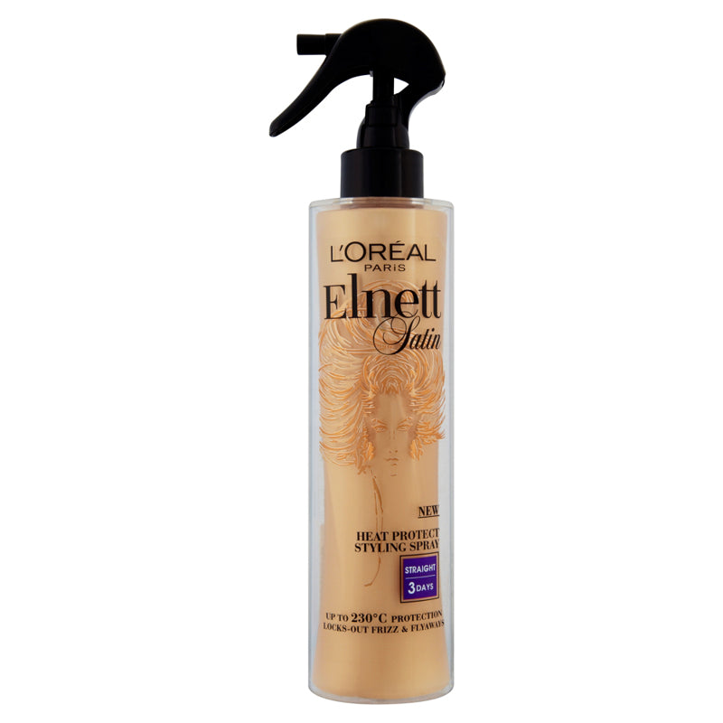 L'Oreal Elnett Satin Heat Protect Styling Spray Straight 170ml