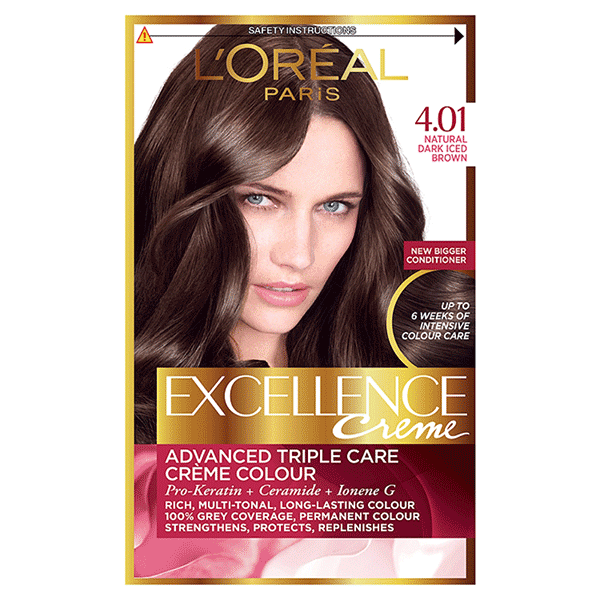 L'Oreal Excellence Creme Colour Natural Dark Iced Brown 4.01