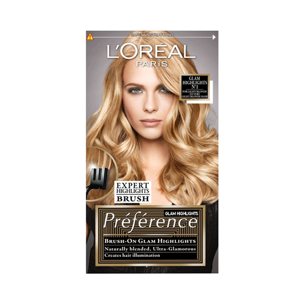 L'Oreal Glam Highlights Preference Permanent Hair Colour - No 1