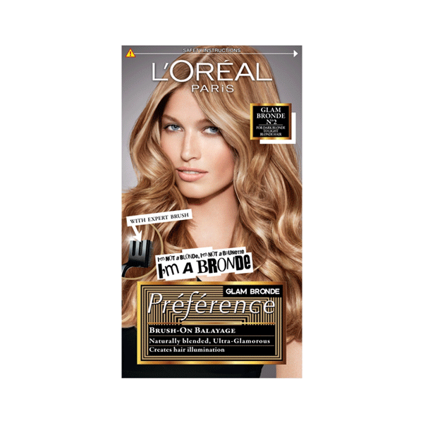 L'Oreal Glam Highlights Preference Permanent Hair Colour - No 2