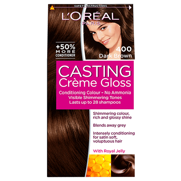 L'Oreal Paris Casting Creme Gloss Hair Colour Dark Brown 400