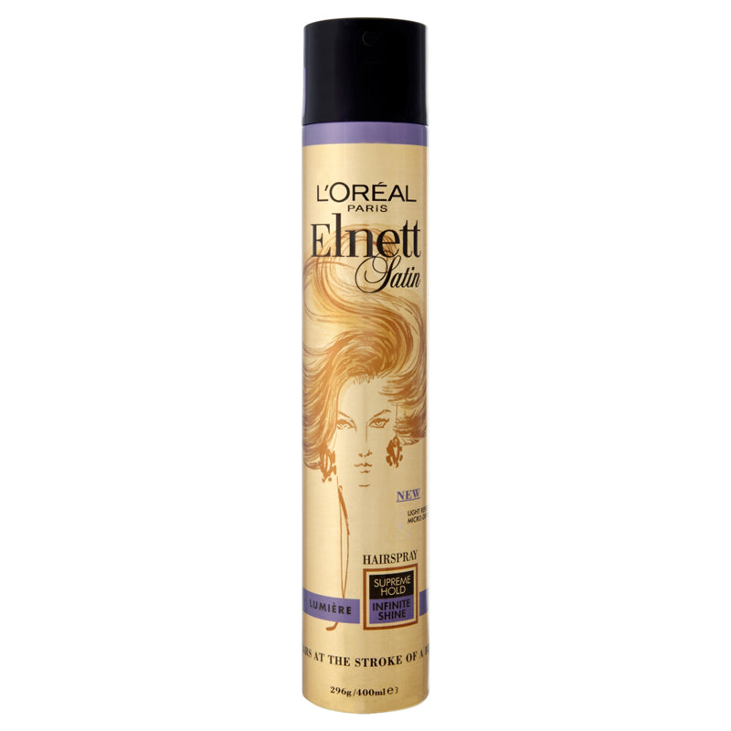 L'Oreal Paris Elnett Satin Hairspray Lumiere Supreme Hold 400ml