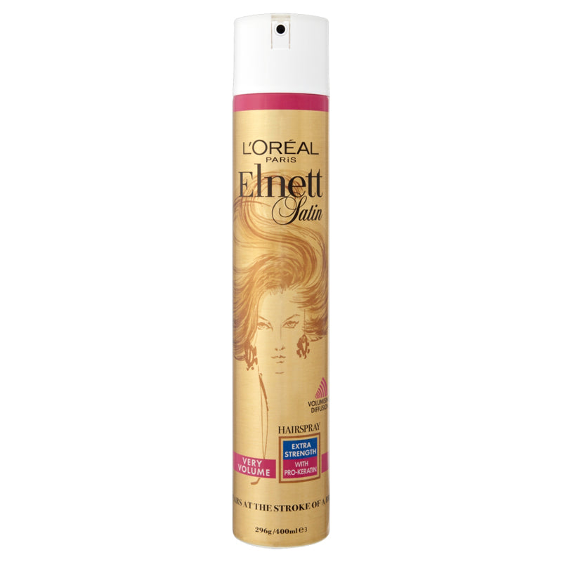 L'Oreal Paris Elnett Satin Hairspray Very Volume Extra Strength 400ml