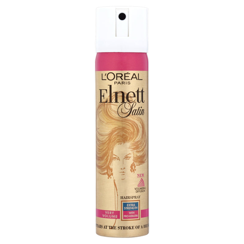 L'Oreal Paris Elnett Satin Hairspray Very Volume Extra Strength 75ml
