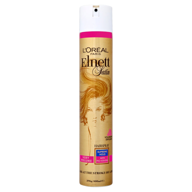 L'Oreal Paris Elnett Satin Hairspray Very Volume Supreme Hold 400ml