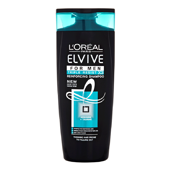 L'Oreal Paris Elvive for Men Triple Resist Reinforcing Shampoo - 250ml