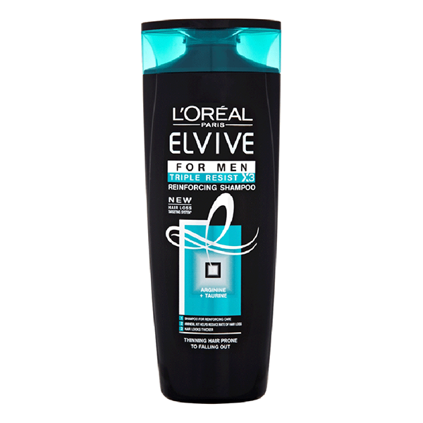 L'Oreal Paris Elvive for Men Triple Resist Reinforcing Shampoo - 400ml