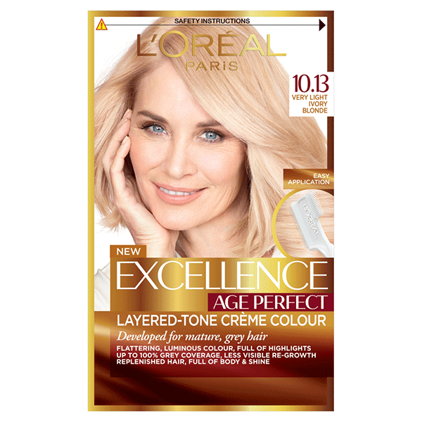 L'Oreal Paris Excellence Age Perfect Creme Colour 10.13 Very Light Ivory Blonde