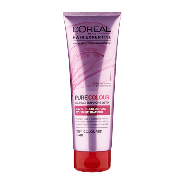L'Oreal Paris Hair Expertise Pure Colour Dazzling Colour & Moisture Shampoo 250ml