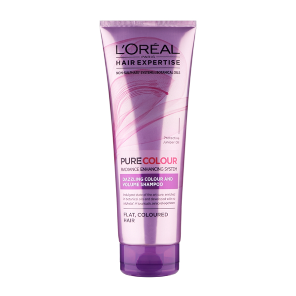 L'Oreal Paris Hair Expertise Pure Colour Dazzling Colour And Volume Shampoo 250ml