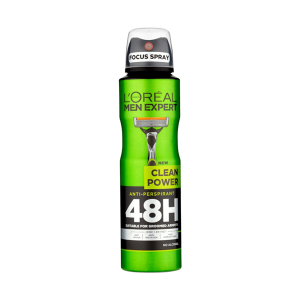 L'Oreal Paris Men Expert Clean Power 48H Anti-Perspirant 150ml