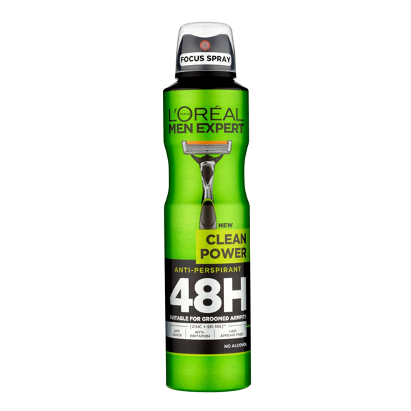 L'Oreal Paris Men Expert Clean Power 48H Anti-Perspirant 250ml
