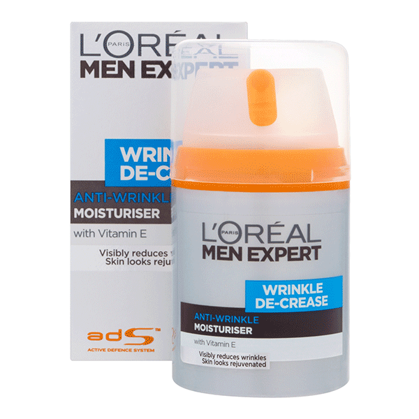 L'Oreal Paris Men Expert Wrinkle De Crease Anti-Wrinkle Moisturiser 50ml