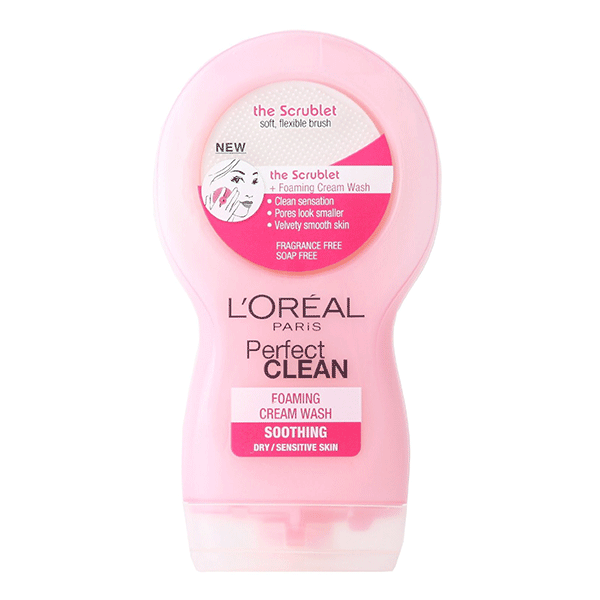 L'Oreal Paris Perfect Clean Refreshing Foaming Cream Wash-Dry & Sensitive Skin 150ml
