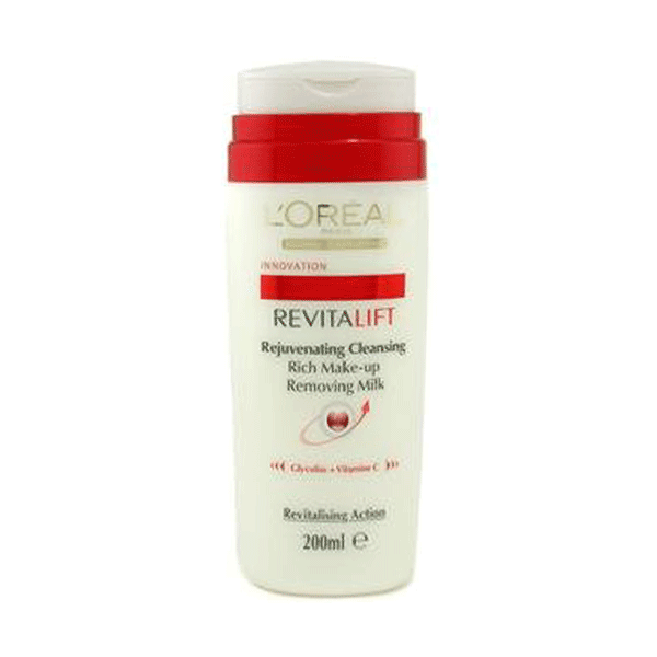 L'Oreal Paris Revitalift Vitalift Rejuvenating Cleansing Rich Make-Up Removing Milk 200ml