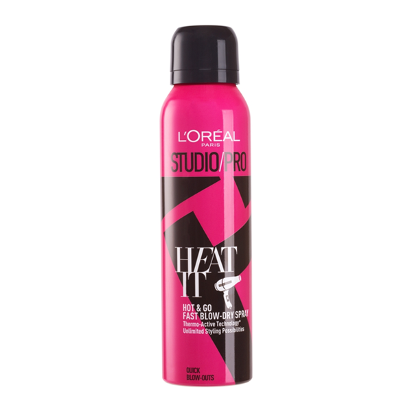 L'Oreal Paris Studio Pro Heat It Hot & Go Fast Blow-Dry Spray 150ml