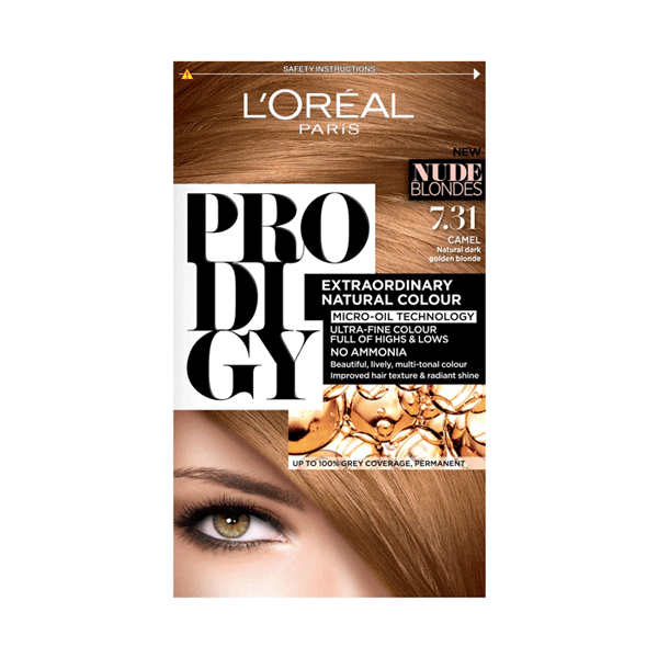 L'Oreal Prodigy Permanent Hair Colour 7.31 Camel