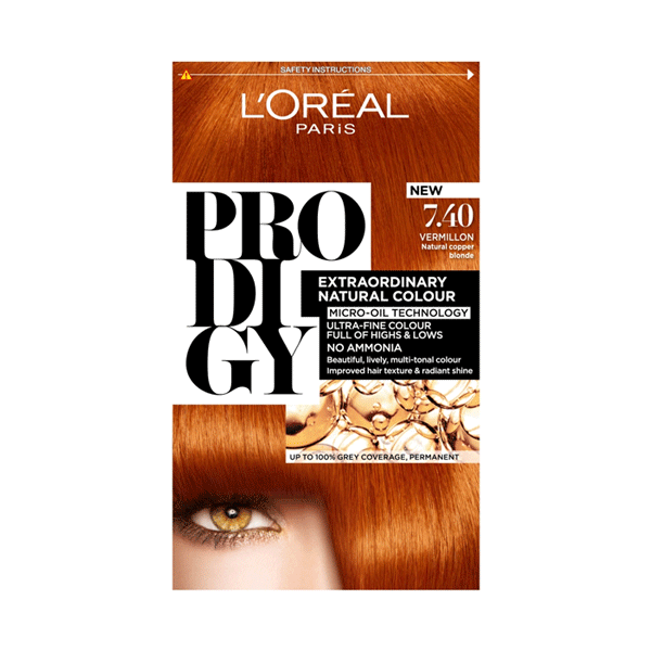 L'Oreal Prodigy Permanent Hair Colour 7.40 Vermillon