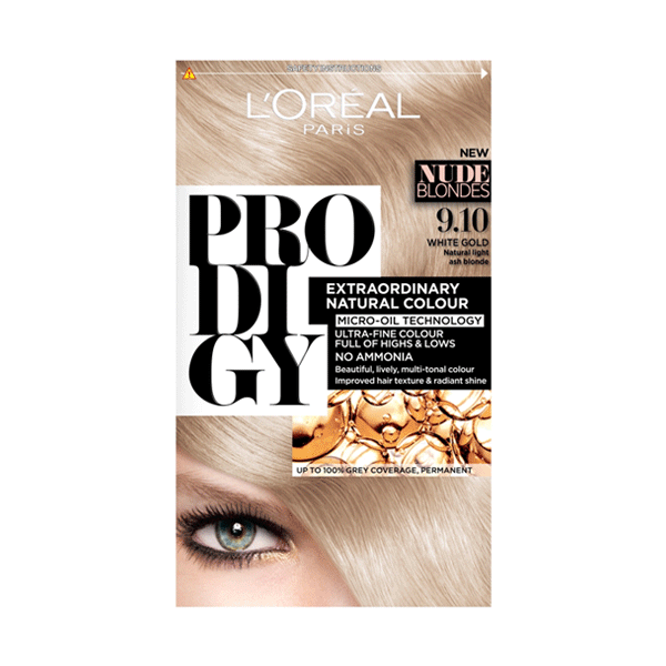 L'Oreal Prodigy Permanent Hair Colour 9.10 White Gold