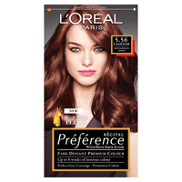 L'Oreal Recital Preference Permanent Hair Colour Cayenne Deep Mahogany Brown 5.56