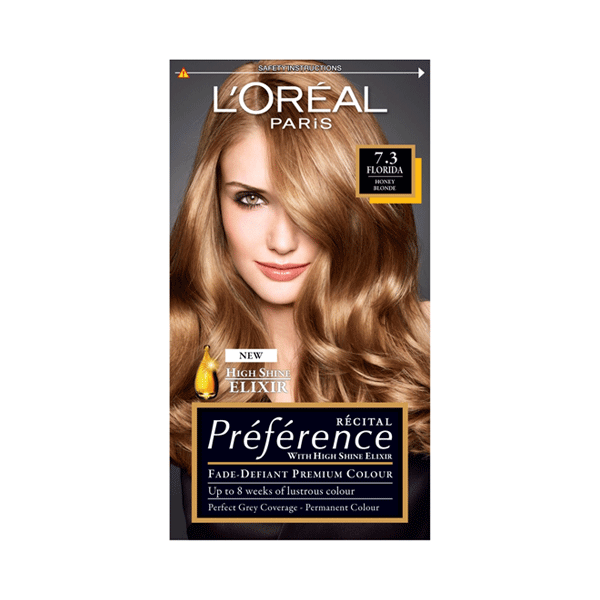 L'Oreal Recital Preference Permanent Hair Colour Florida Honey Blonde 7.3