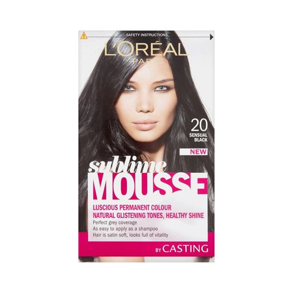 L'Oreal Sublime Mousse Permanent Hair Colour 2.0 Sensual Black