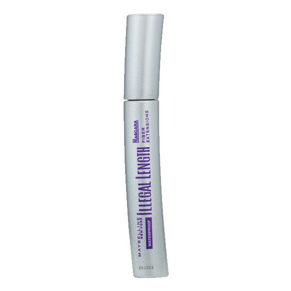 MAYBELLINE Illegal Length Fibre Extensions Waterproof Mascara Black