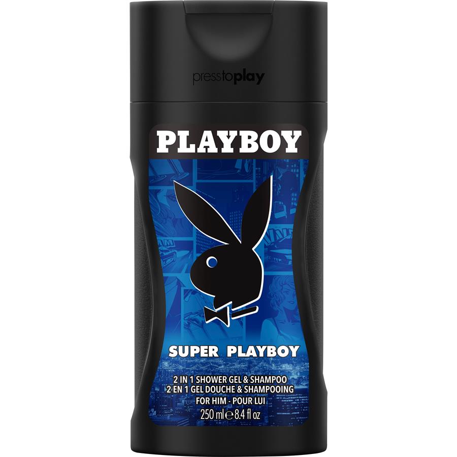 Playboy Super Playboy 2 In 1 Shower Gel And Shampoo 250 ml