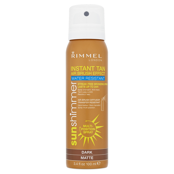 Rimmel London Instant Tan Air Brush Effect Sunshimmer Dark Matte 100ml